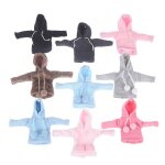Accessoires de poupes de couleur unie, 1 pice, pull a capuche pour poupes de 30cm, vtements d'hiver ...