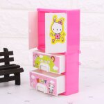 Accessoires de poupe de dessin anim lapin, placard de poupe, pour barbie, jouet princesse, meubles ...