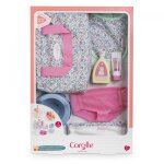 Mes accessoires poupons corolle bb36 coffret accessoires a langer floral