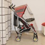 Accessoires de poussette, couverture de pluie transparente, grand chariot a la mode, impermable a fermeture ...
