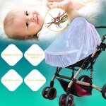 Accessoires de protection contre les mouches de type elastique, berceau pour enfants, chariot en maille, ...