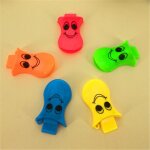 Accessoires de sifflet en plastique canard de dessin anim, jouet de fabricant de bruit, sifflet, cadeau ...