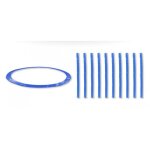 Accessoires trampoline pack relooking trampoline 12ft - 366cm - 10 perches - bleu