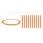 Accessoires trampoline pack relooking trampoline 12ft - 366cm - 10 perches - orange