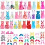Accessoires vêtements et chaussures pour poupée barbie 60 pièces 30 cm / 11 pouces Accessoires vêtements et chaussures pour poupée barbie 60 pièces 30 cm / 11 pouces