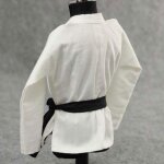 Accessoire de vtements de karat judo pour figurine de 12 pouces, echelle 1 / 6, blanc