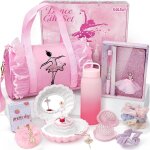 Acdsgd - sac de sport pour fille 5 - 12 ans bo�te � musique, carnet secret, bouteille d'eau, collier ...