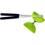 Acrobat diabolo caoutchouc avec b�tons en aluminium - vert