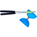 Acrobat - ensemble 105 diabolo en caoutchouc bleu clair + b�tons en aluminium