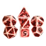 Acrylic polyhedral dice multi sided dice for table games role playing games red