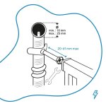 Adaptateur pour barri�re d'escalier - badabulle