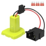 Adaptateur de batterie 18 v avec connecteur de faisceau de câbles, convertisseur de batterie avec 3 fusibles ... Adaptateur de batterie 18 v avec connecteur de faisceau de câbles, convertisseur de batterie avec 3 fusibles ...