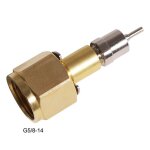 Adaptateur de chargeur de recharge de gaz joendocinflable en cuivre, valve allergique, intervalles de ...