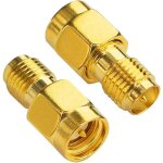 Adaptateur coaxial rp - sma femelle vers sma mle - connecteur antenne wifi, rf & fpv drone - cuivre ...