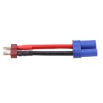 Adaptateur de conversion de prise mle en forme de t vers prise femelle ec5 93mm 12awg pour modle d'avion ...