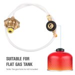 Adaptateur de cuisinire  gaz de camping en plein air, tuyau de remplissage de rservoir de gaz, accessoires ...