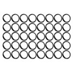 Adaptateur de garniture d'anneau de dcoration de contrle d'enroulement en silicone, 40 pices, pices ...