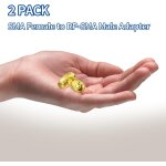 Adaptateur de mle rp - sma a femelle sma connecteur coaxial rf antenne pour contrleur drones fpv routeur ...