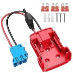Adaptateur power wheels pour batterie avec connecteur de faisceau de cbles 12 awg et fusible 40 a pour ...