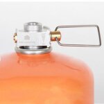 Adaptateur de propane, levier de recharge, connecteur de gaz, connecteur fendu, valve en aluminium pour ...