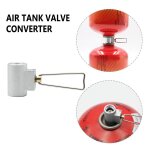 Adaptateur de recharge de gaz de camping en plein air, valve, cartouche de gaz, connecteur de cartouche, ...