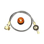 Adaptateur de recharge de po�le a gaz de camping en plein air, coupleur de r�servoir de cylindre, adaptateur ...