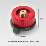 Adaptateur de r�chaud de camping en plein air, convertisseur de four de type fendu, connecteur de cartouche ...