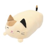 Adorable peluche chat fleur de 30 cm ¿ coussin de dessin anim� doux, moelleux et potel� pour d�coration ...