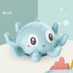 Adorable pieuvre arroseur automatique avec lumi�re led, jouet de bain flottant pour b�b�