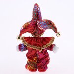 Adorable poupe en porcelaine italienne de 5 pouces, personnage de triangle, eros, jeton d'amour rouge ...