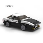 Ae86 - jouet en briques pour cadeaux, echelle 1:24 technique initiale d toyota trueno ae86 mazda rx7 ...