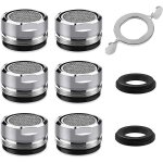A�rateur de robinet m24, 6 pi�ces, a�rateur de robinet a economie d'eau avec filtre en acier inoxydable ...