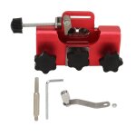 Affteur de trononneuse rouge, kit de gabarit d'afftage de trononneuse  manivelle, affteur de trononneus ...