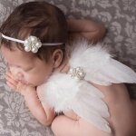 Ailes d'ange pour bébés filles bandeau + jupe tutu, costume de photos, accessoire photo, tenue #330 Ailes d'ange pour bébés filles bandeau + jupe tutu, costume de photos, accessoire photo, tenue #330