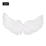 Ailes d'ange en plumes blanches pour enfants, costume cosplay de fête de danse, spectacle sur scène, ... Ailes d'ange en plumes blanches pour enfants, costume cosplay de fête de danse, spectacle sur scène, ...
