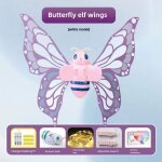 Ailes de papillon lumineuses pour enfants avec musique electrique cadeau de fte pour march de nuit ...