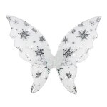 Ailes de papillon en nylon pour enfants, ailes d'ange scintillantes avec baguette magique