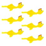 Ailes de poulet volantes en caoutchouc, 6 pices, fronde de poulet en caoutchouc, extensibles, amusant, ...