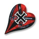 Ailette flchette heart red cross