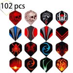 Ailettes standard de flchettes, darts flights de formes diffrentes, parfait pour flchettes  pointe ...