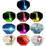 Ailettes standard de flchettes, darts flights de formes diffrentes, parfait pour flchettes  pointe ...