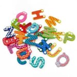 Aimant de réfrigérateur en bois 26 lettres colorées, jouet de développement de l'intelligence educative, ... Aimant de réfrigérateur en bois 26 lettres colorées, jouet de développement de l'intelligence educative, ...