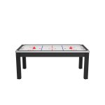 Air hockey nord convertible en table a manger - 8 personnes - noir grainé surface blanche Air hockey nord convertible en table a manger - 8 personnes - noir grainé surface blanche