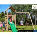 Aire de jeux carol 2 - toboggan bleu - fungoo Aire de jeux carol 2 - toboggan bleu - fungoo