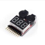 Alarme led basse tension 1 - 8s, 1 pi�ce, buzzer, indicateur de tension lipo, v�rificateur, testeur, ...