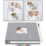 Album photo autocollant 20 pages avec fenêtre, couverture en lin, idéal pour les voyages en famille, ... Album photo autocollant 20 pages avec fenêtre, couverture en lin, idéal pour les voyages en famille, ...