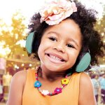 Alecto protection auditive bv - 71 pour b�b�s et enfants vert et noir