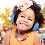 Alecto protection auditive bv - 71bw pour b�b�s et enfants bleu et noir