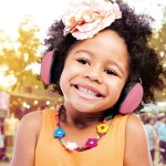 Alecto protection auditive bv - 71re pour b�b�s et enfants rose et noir