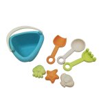 Alldoro - mon premier jouet de plage avec seau pelle r�teau cuill re et 3 moules de sable set de 7 pi ...